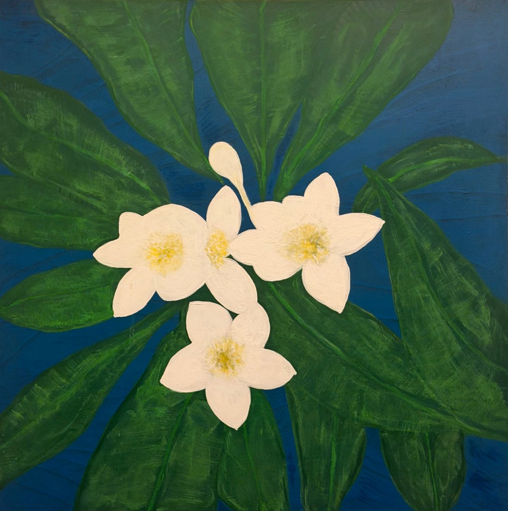Painting - Frangipanis